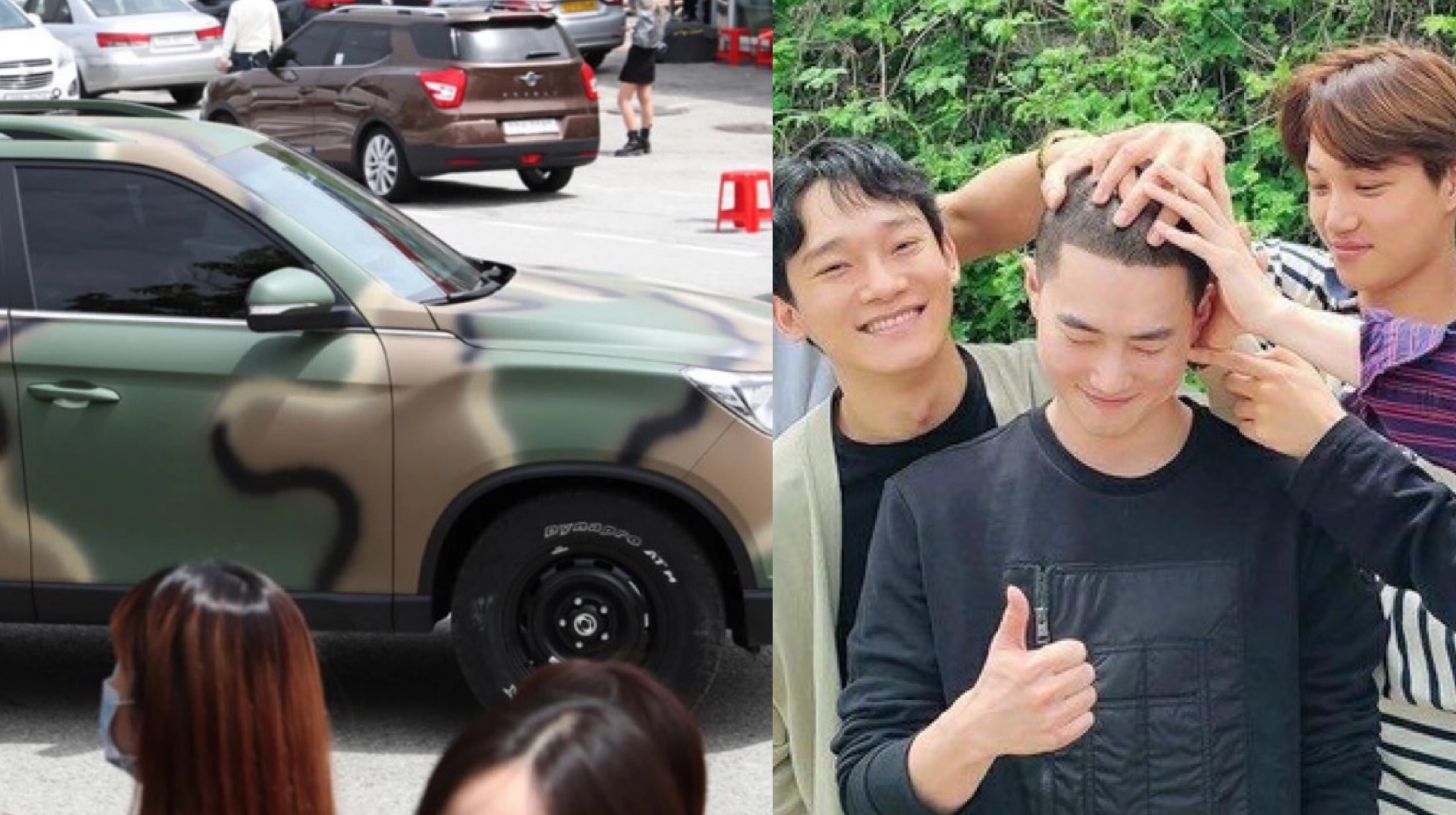 Suho (EXO) bi phan ung sau vu di nhap ngu bang xe chuyen dung hinh anh