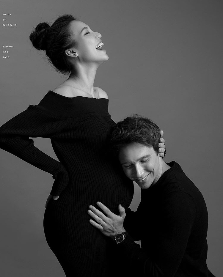 mc hoang Oanh mang thai anh 1