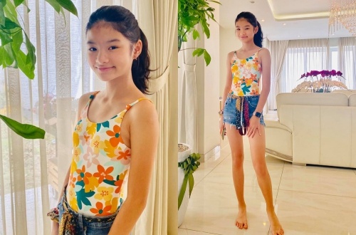 Tuoi 12 ra dang thieu nu cua con gai Tran Bao Son va Truong Ngoc Anh hinh anh