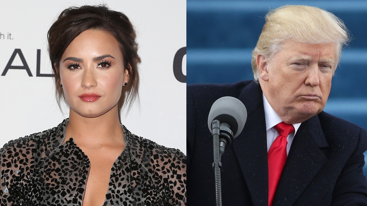Demi Lovato chat van Tong thong Donald Trump qua ca khuc moi hinh anh