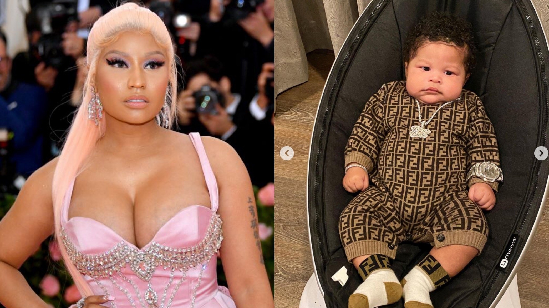 Nicki Minaj chia se anh con trai dau long hinh anh