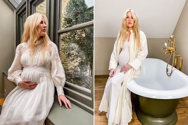 Ellie Goulding lan dau xuat hien sau khi thong bao co thai hinh anh