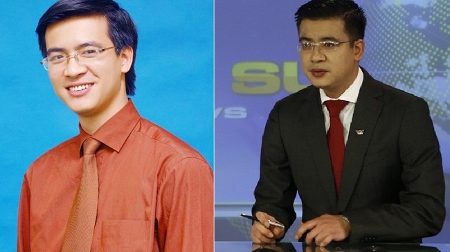 BTV Quang Minh, một trong số những BTV giữ sóng bản tin thời sự 19h của VTV.