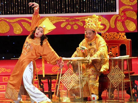 Thuy Nga, Van Dung tranh nhau dai gia Quoc Khanh hinh anh