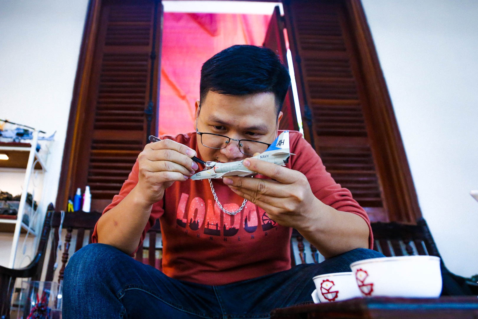 Chi tien ty cho so thich suu tam mo hinh quan su hinh anh