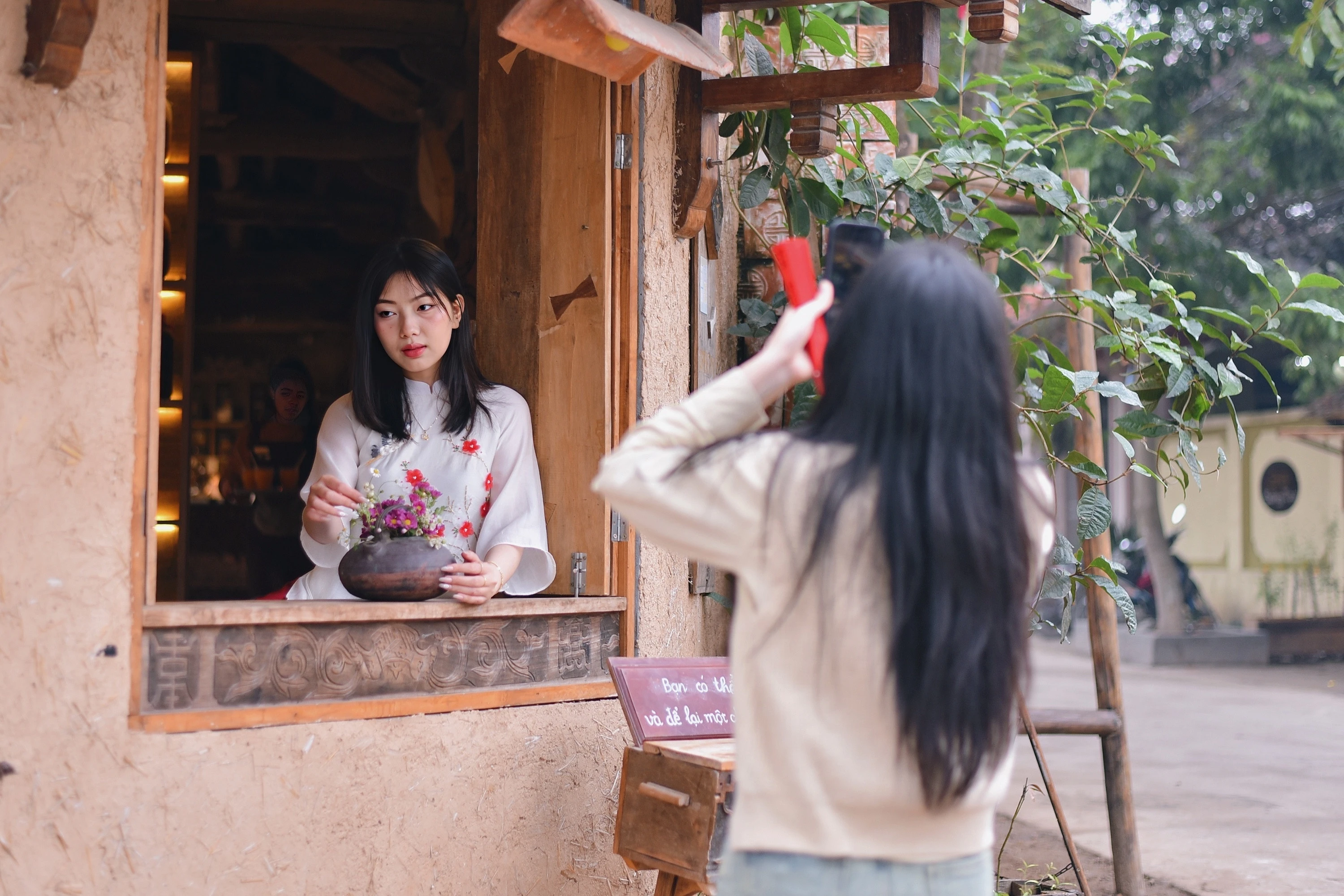 chup anh o Duong Lam,  lang co duong lam,  chup anh ao dai anh 12