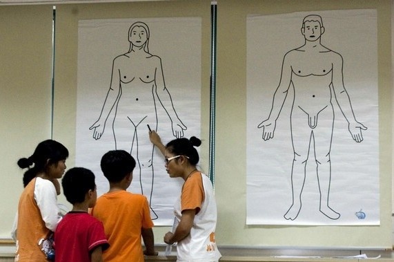 Noi so khi hoc giao duc gioi tinh o Trung Quoc hinh anh