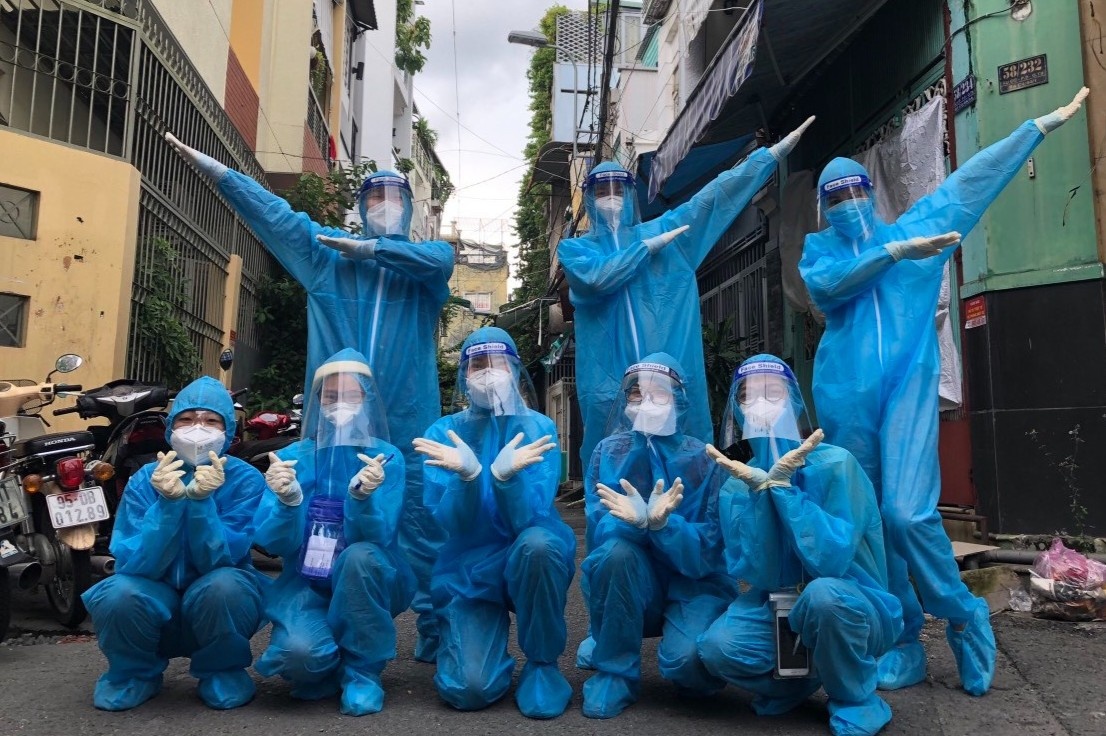 tinh nguyen vien di chong dich vi ket lai TP.HCM anh 2