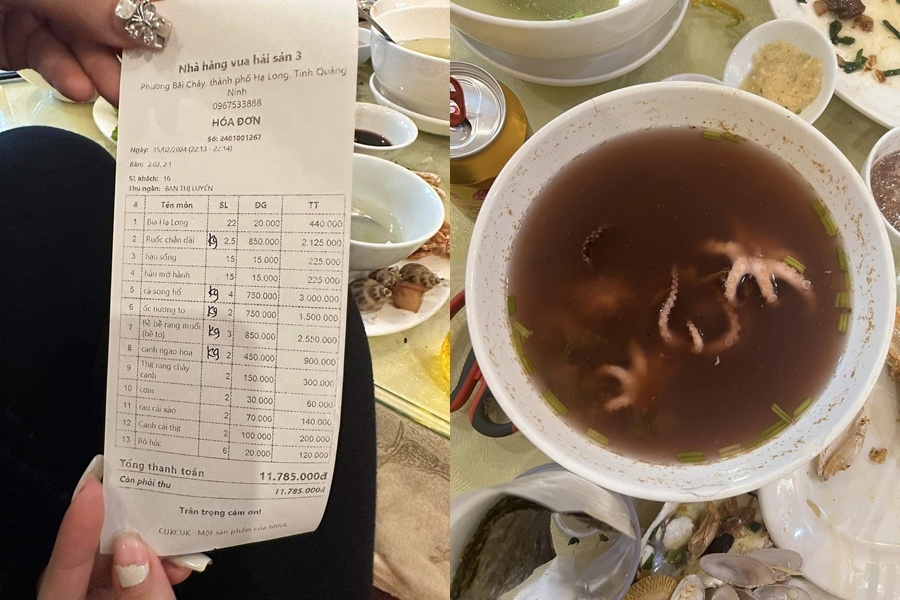 Nha hang o Ha Long bi to 'chat chem' voi bat ruoc hon 1 trieu dong hinh anh