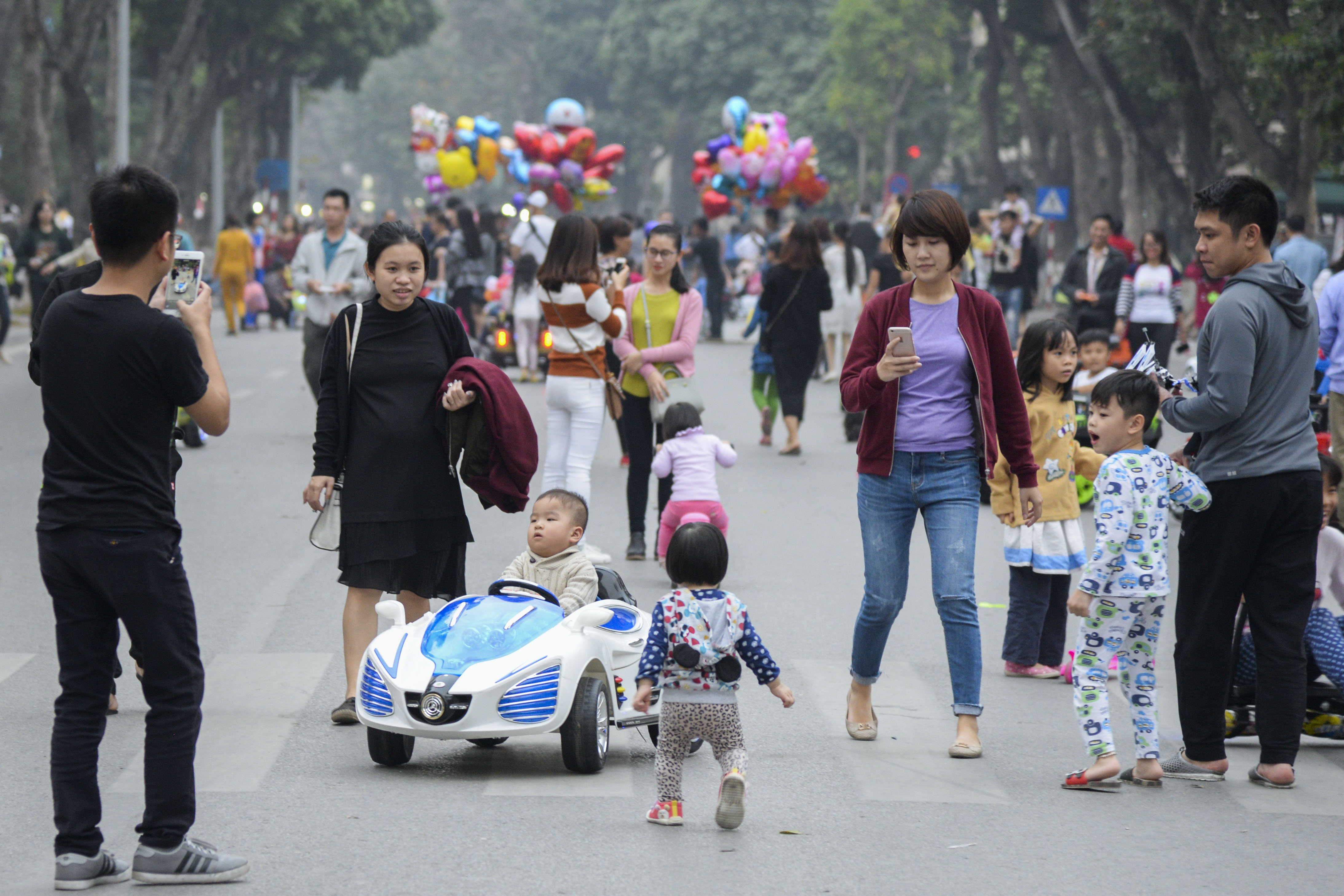 xe o to dien la liet tren pho di bo anh 12