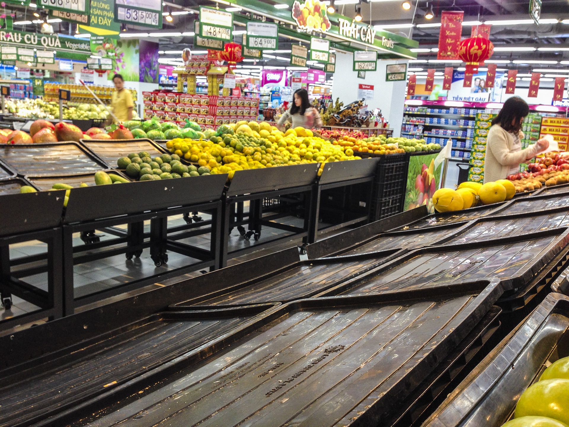 mua sam rau cu sieu thi ngay Tet anh 7