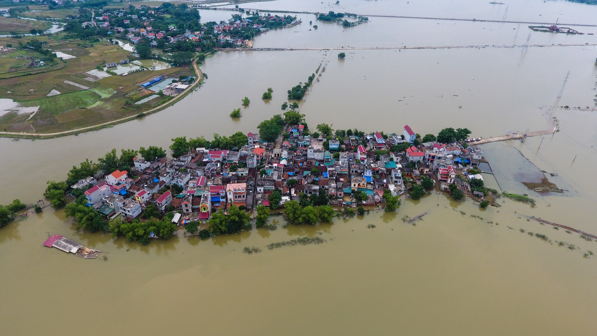 lang oc dao khi nuoc lu len anh 1
