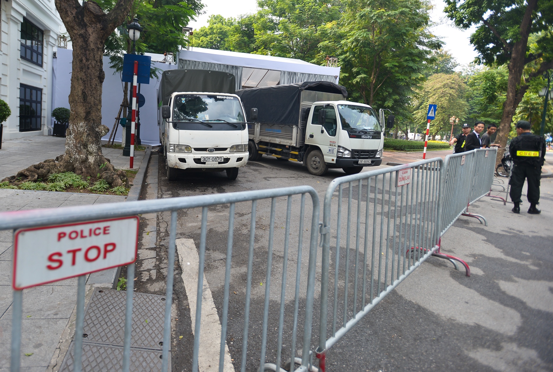 An ninh thắt chặt chuẩn bị đón tổng thống Trump ảnh 7 An ninh that chat chuan bi don tong thong Trump anh 7