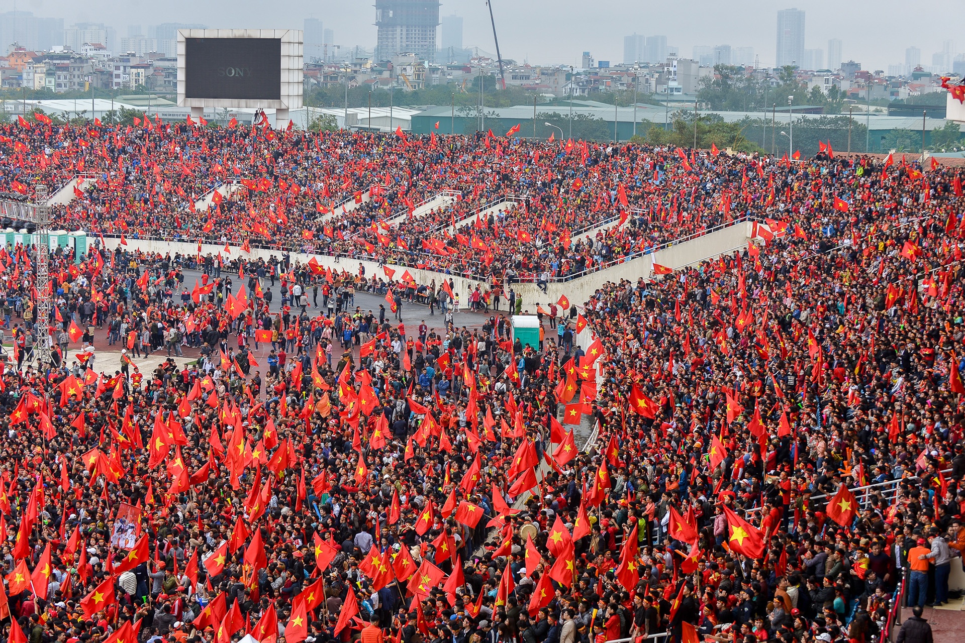 Fanzone cổ vũ U23 ở Mỹ Đình ảnh 5 Fanzone co vu U23 o My Dinh anh 5