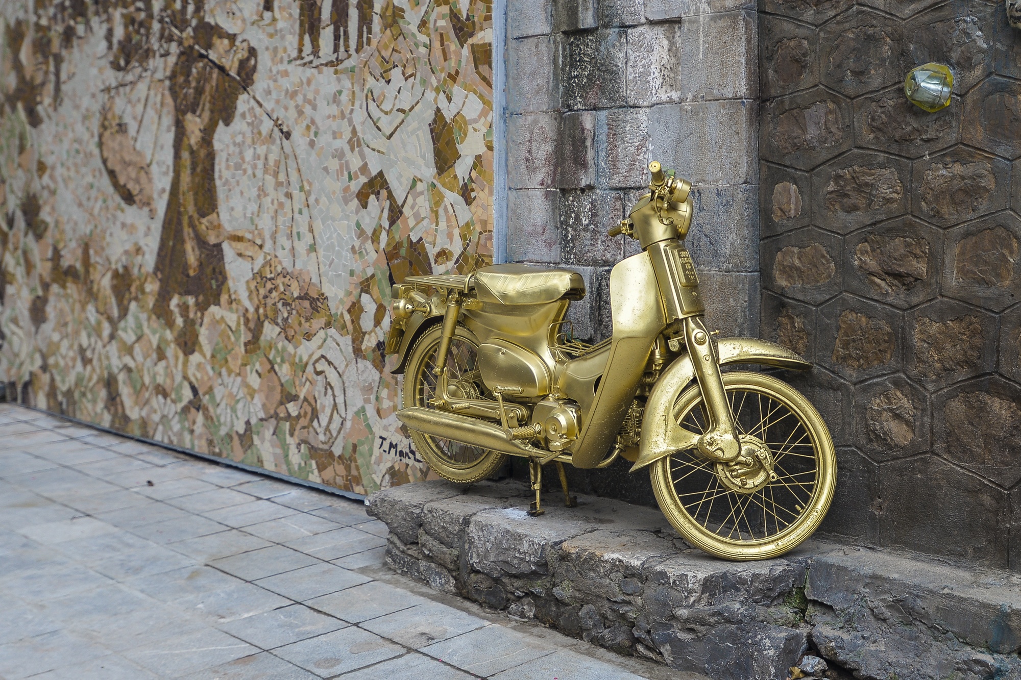 Bich hoa tren duong Phung Hung anh 12