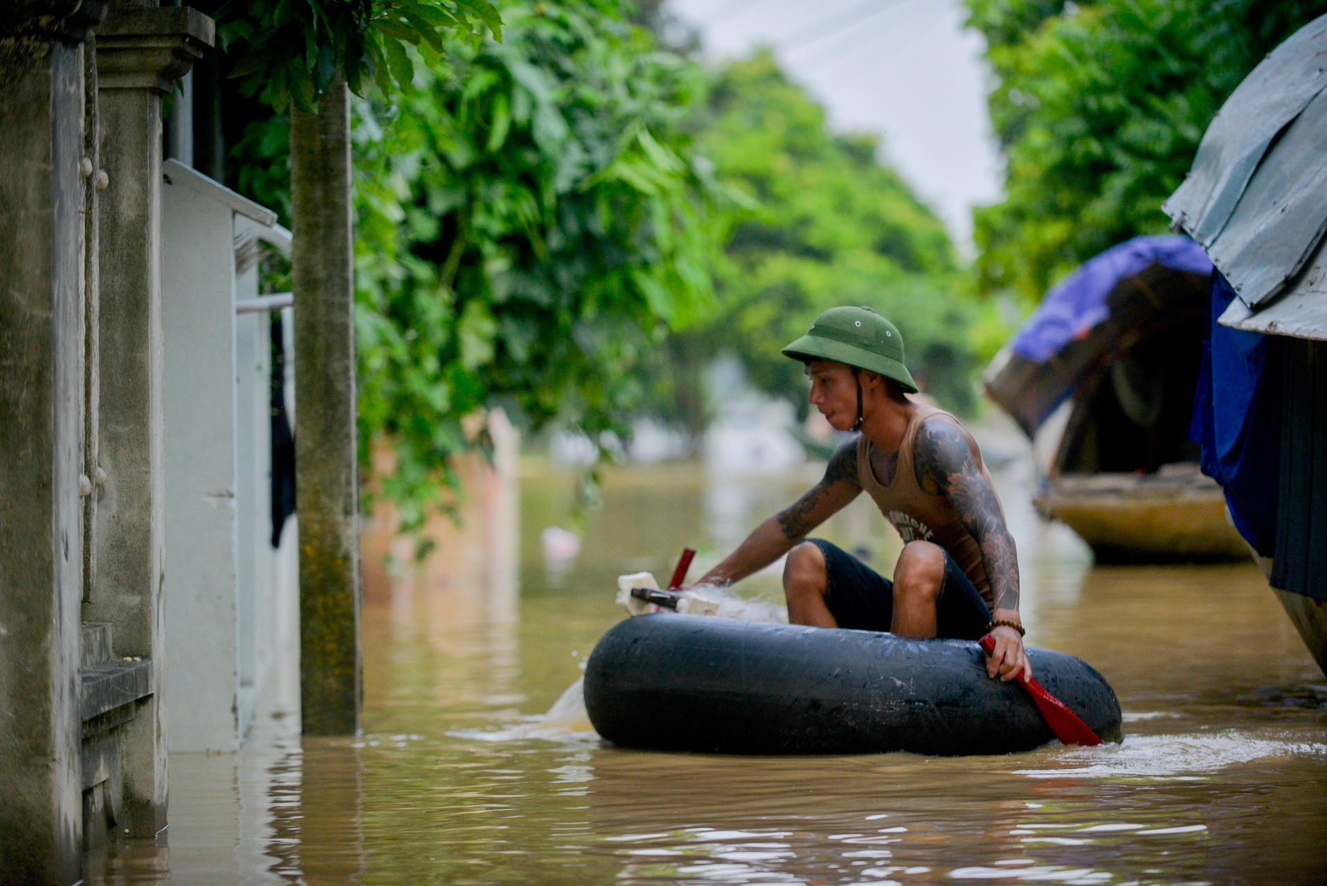 ngap nha cua do nuoc lu anh 9