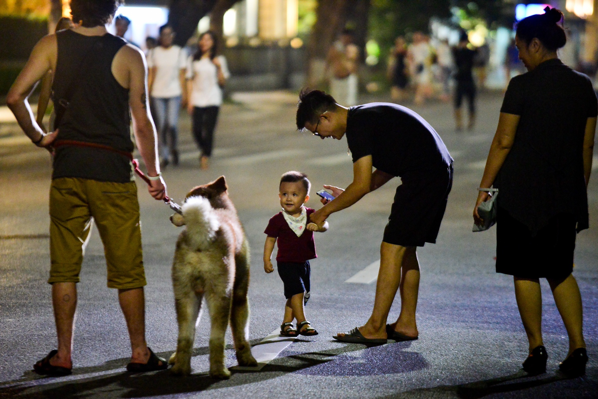 Cam cho vao pho di bo anh 11