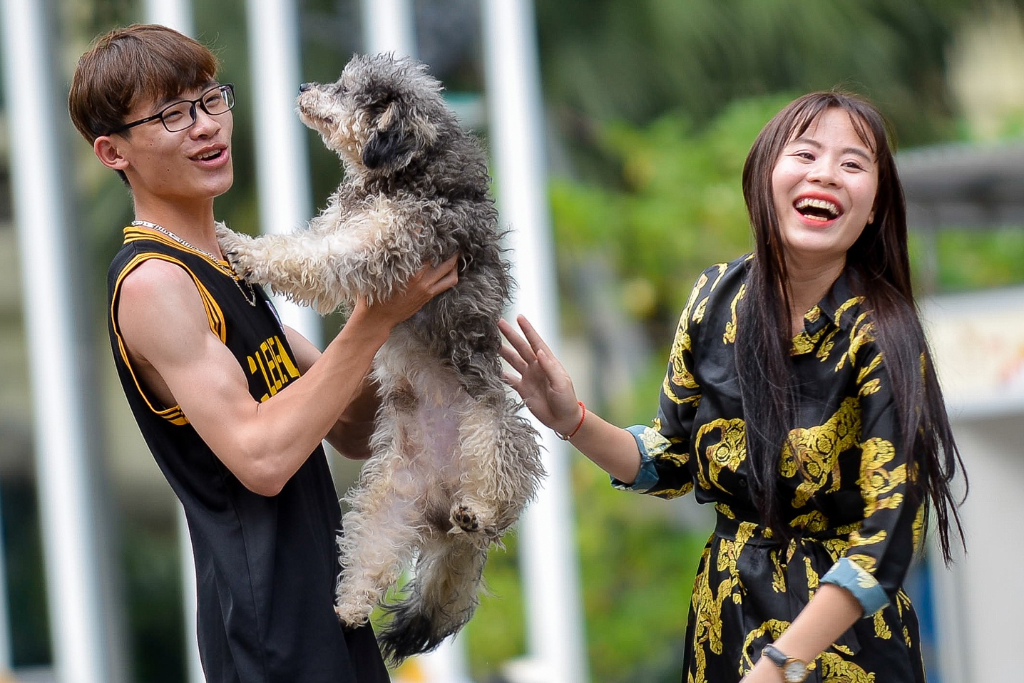 Cho khong ro mom tung tang tren pho di bo ho Guom hinh anh