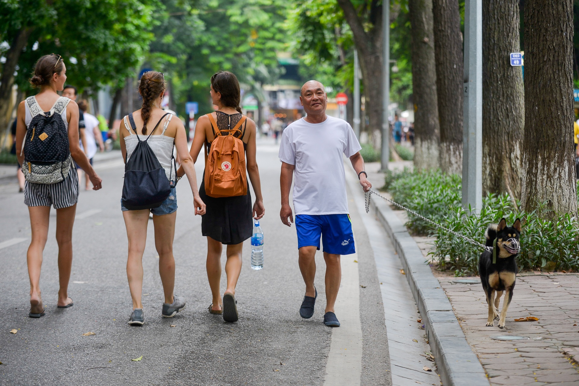 Cam cho vao pho di bo anh 8