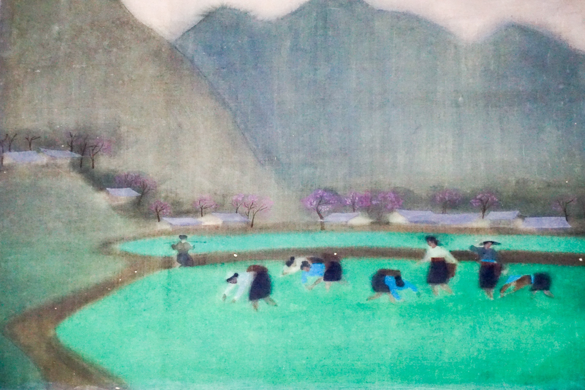 tranh vẽ về mùa xuân ảnh 5 tranh ve ve mua xuan anh 5