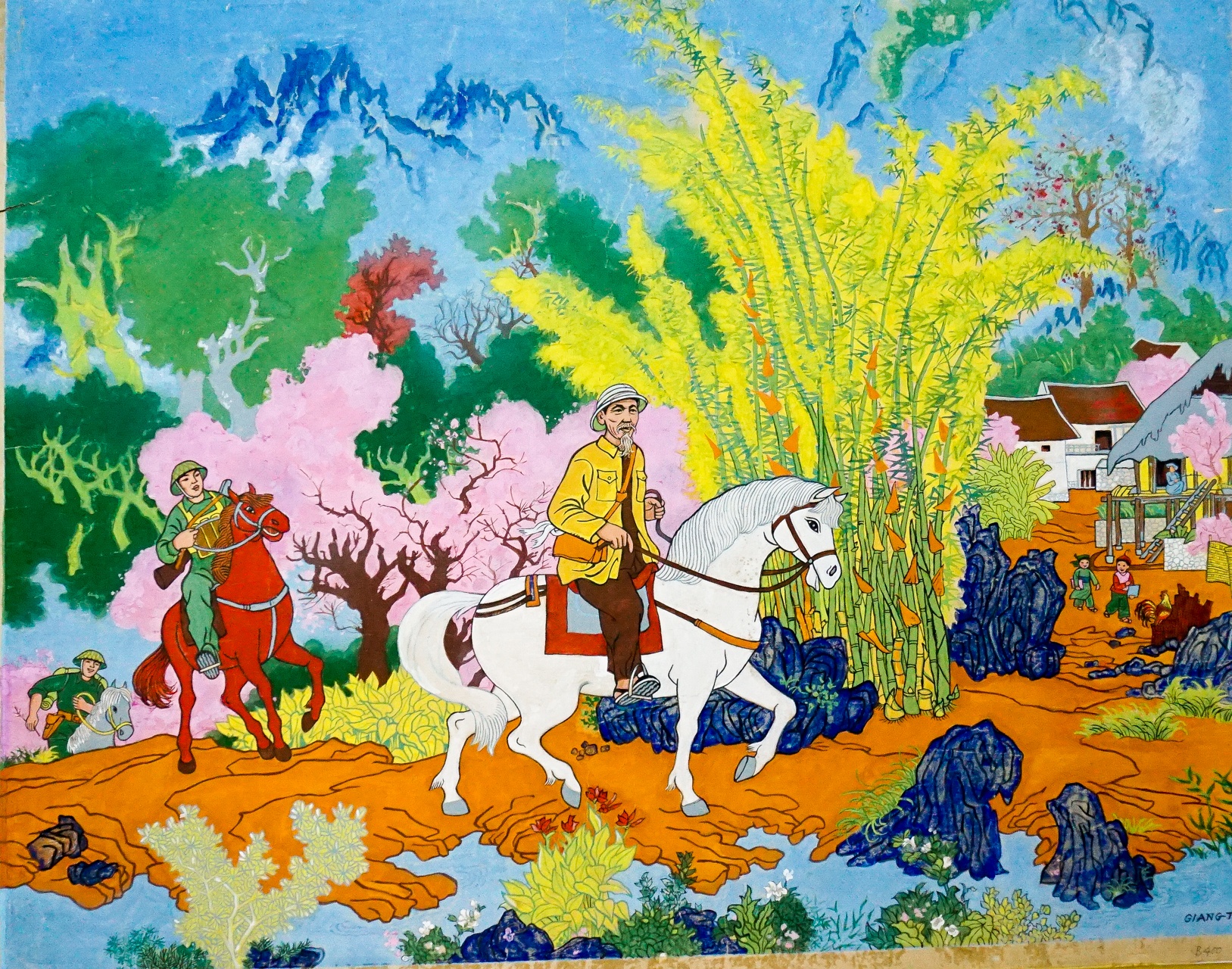 Nhung buc tranh ve mua xuan tren khap moi mien dat nuoc hinh anh