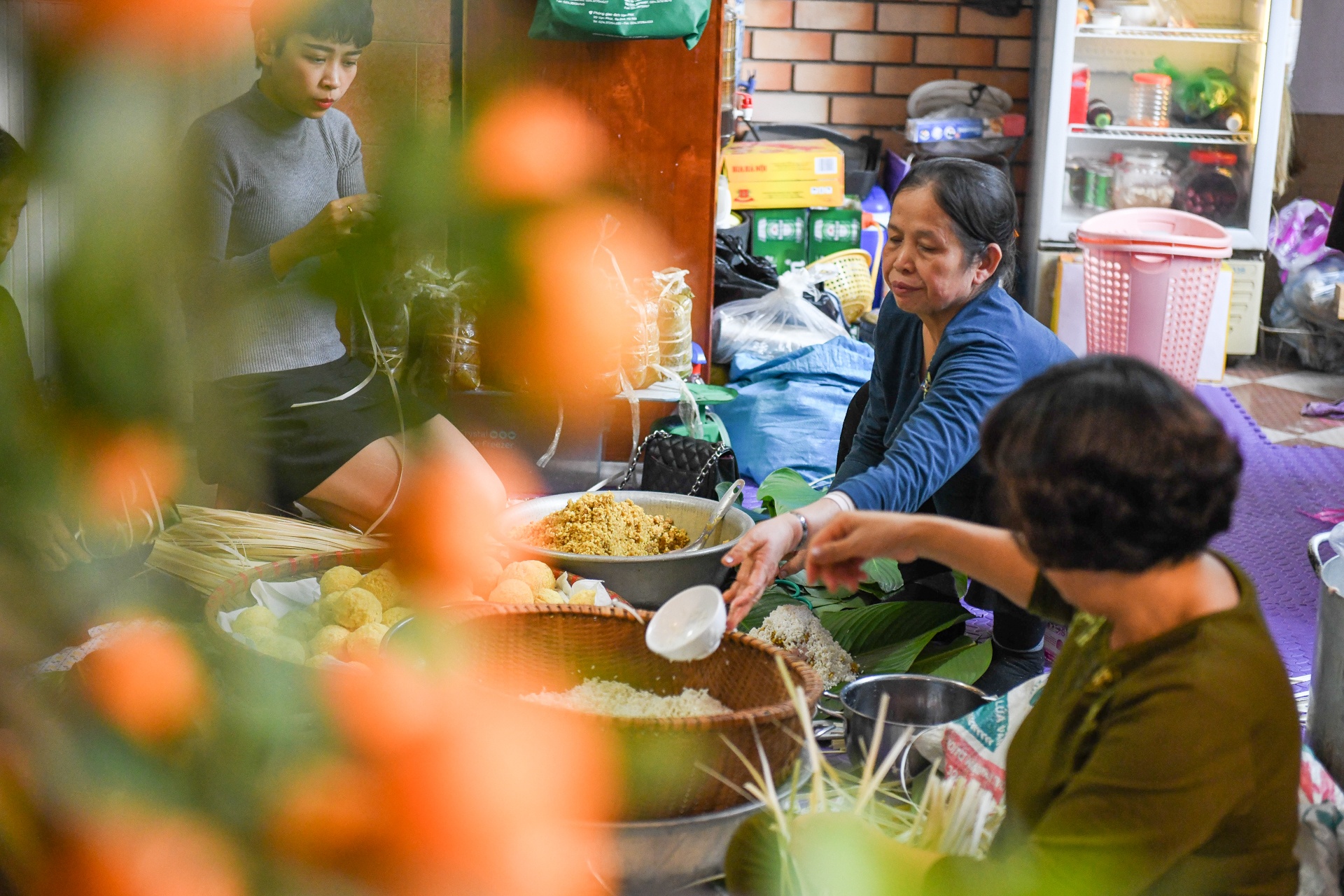 goi banh chung ngay tet anh 13