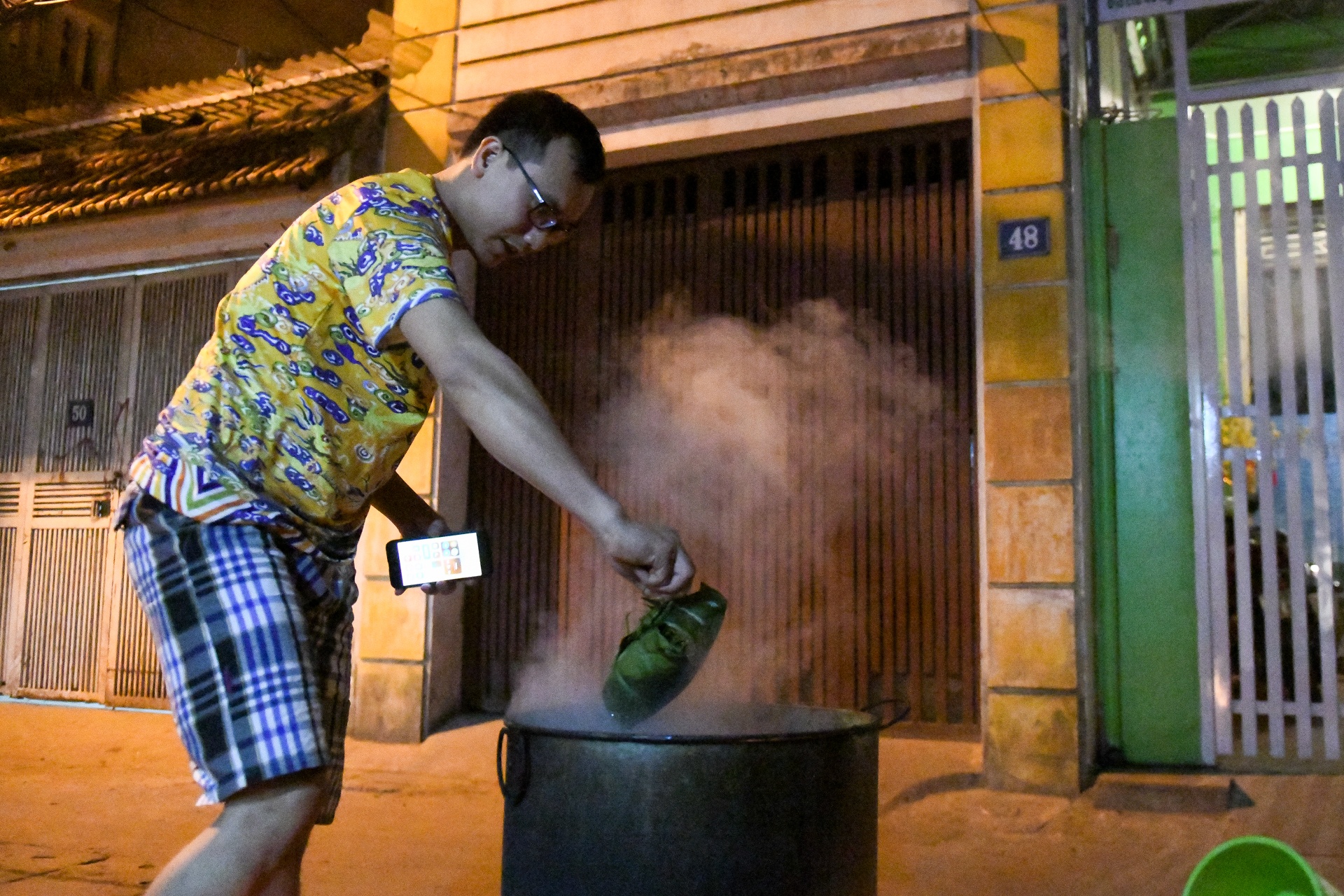 goi banh chung ngay tet anh 41