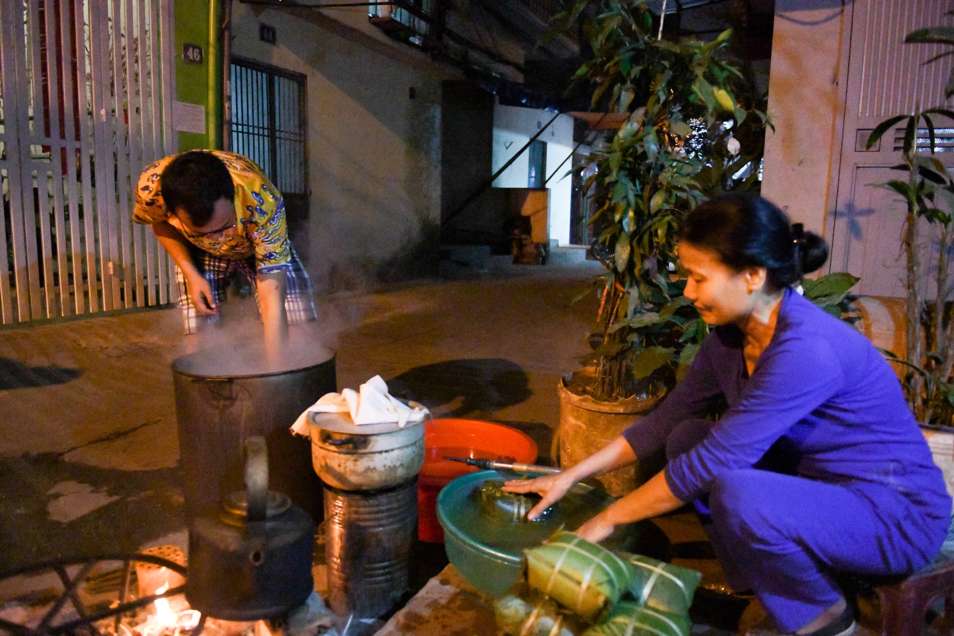 goi banh chung ngay tet anh 40