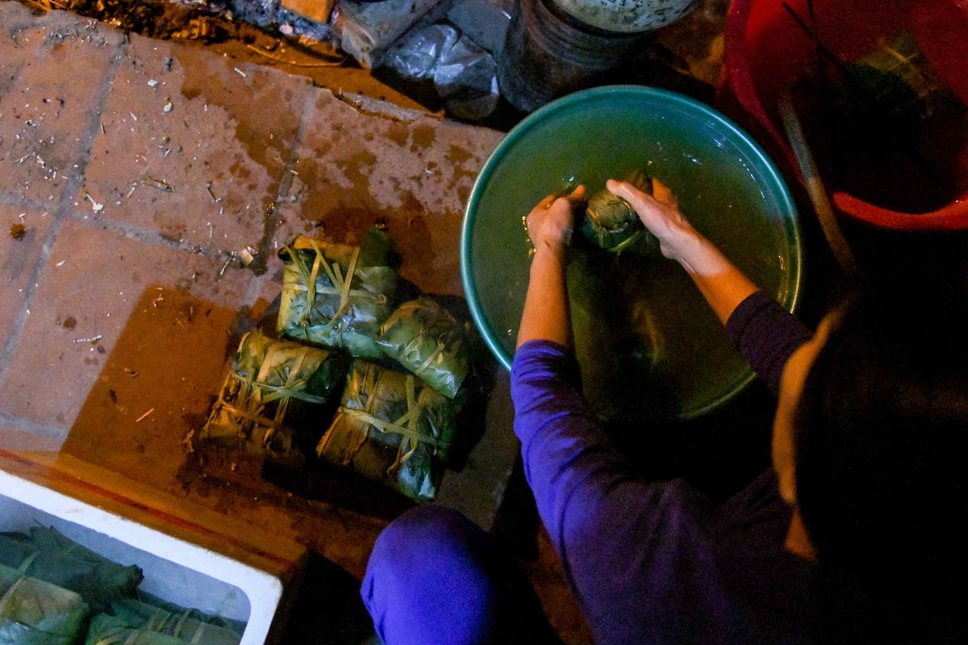 goi banh chung ngay tet anh 42