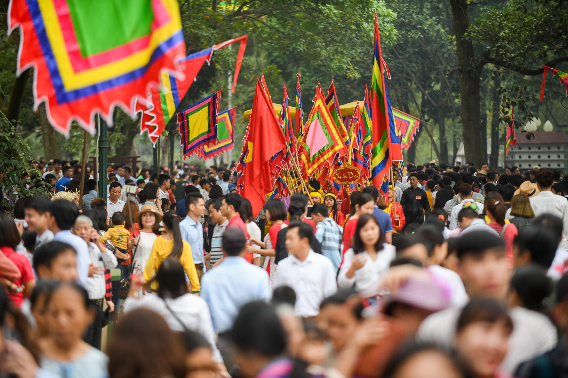 Tuong ba hoi Giong Soc Son duoc cong an bao ve anh 12