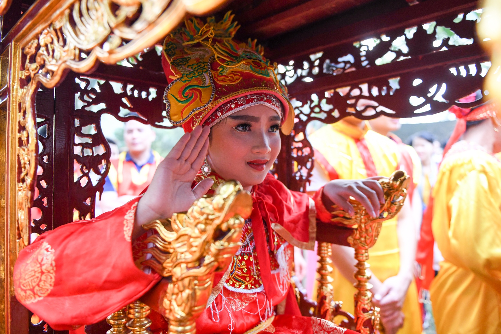 'Tuong ba' hoi den Giong duoc bao ve nghiem ngat hinh anh