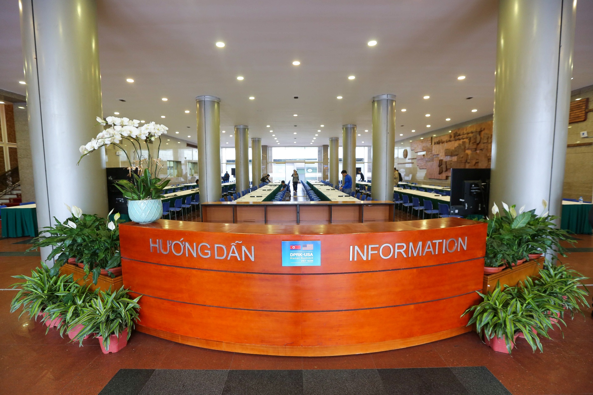 trung tam bao chi Trump Kim Jong Un anh 5