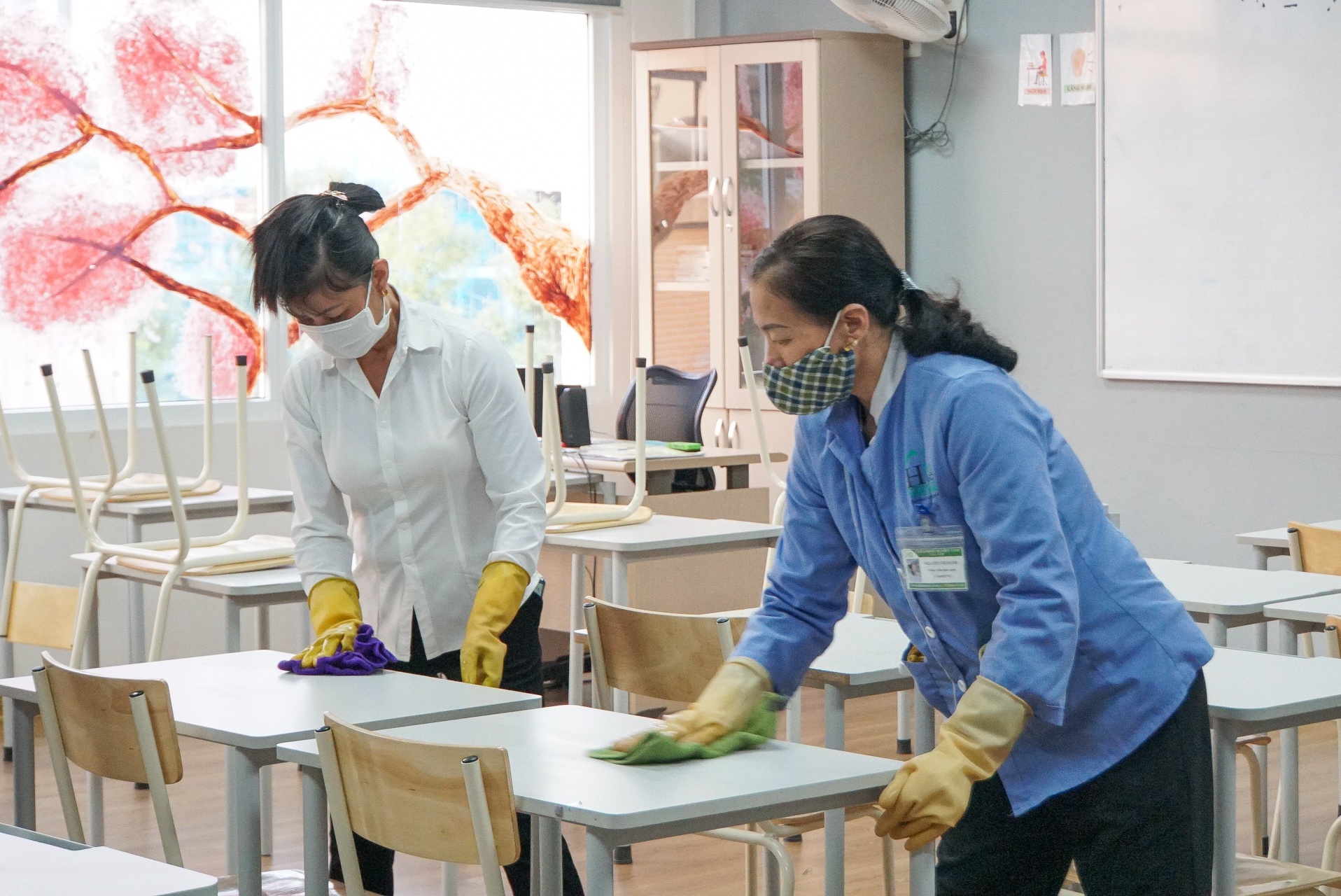 học sinh đeo khẩu trang đến trường ảnh 15 hoc sinh deo khau trang den truong anh 15