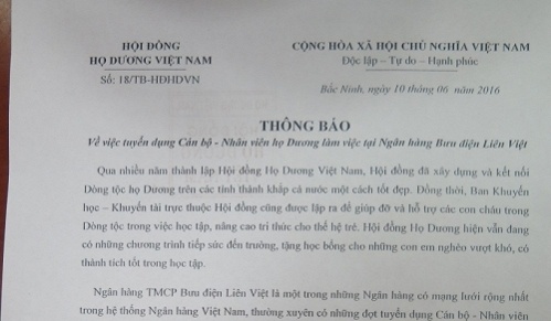 Nghi van ngan hang uu tien tuyen dung con chau sep hinh anh