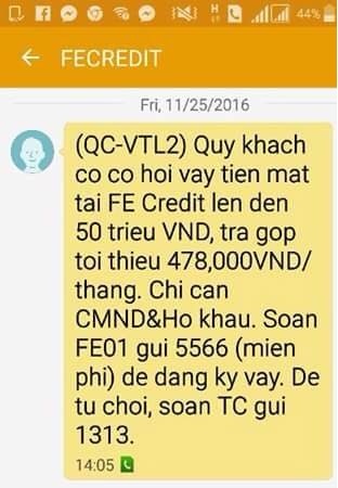 Khach to van nhan duoc tin nhan rac, Viettel phan phao hinh anh