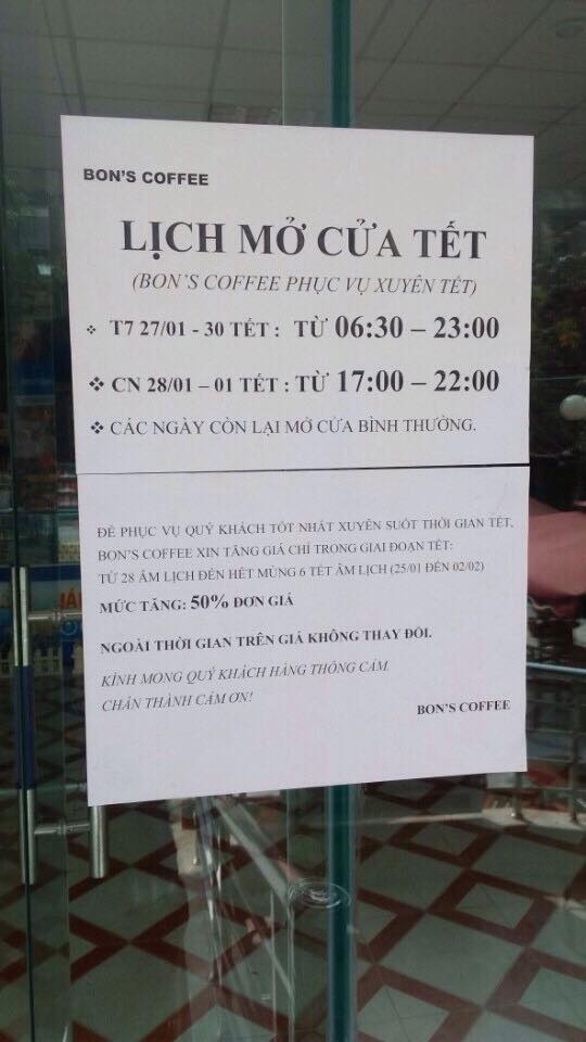 Dịp Tết cà phê tăng giá 50% ảnh 1 Dip Tet ca phe tang gia 50% anh 1