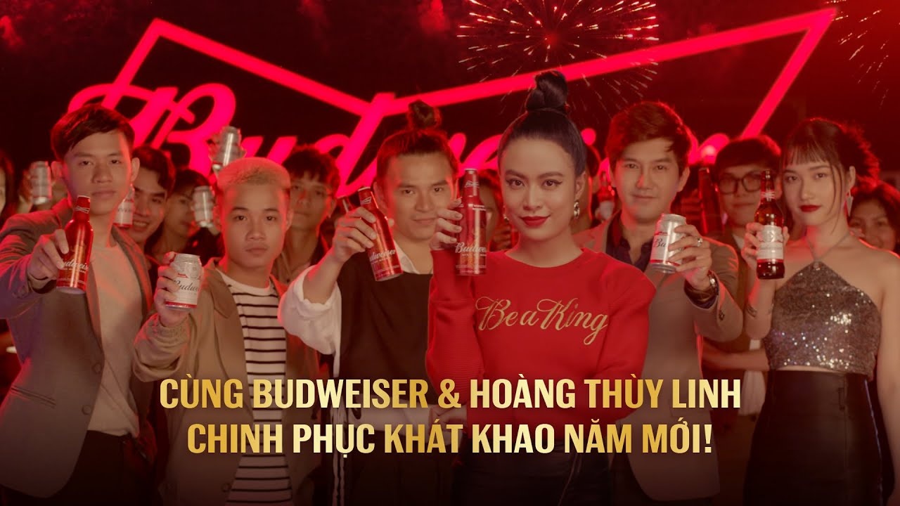 Video - Cung Budweiser va Hoang Thuy Linh chinh phuc khat khao nam moi hinh anh
