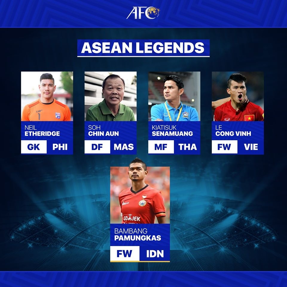 AFC xep Cong Vinh vao nhom 'Huyen thoai bong da Dong Nam A' anh 1