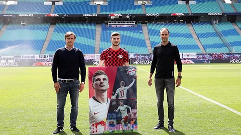 Timo Werner nhan qua tri an dac biet tu ban lanh dao RB Leipzig anh 1
