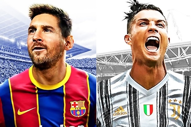 Messi, Ronaldo cung xuat hien tren hinh nen PES 2021 hinh anh