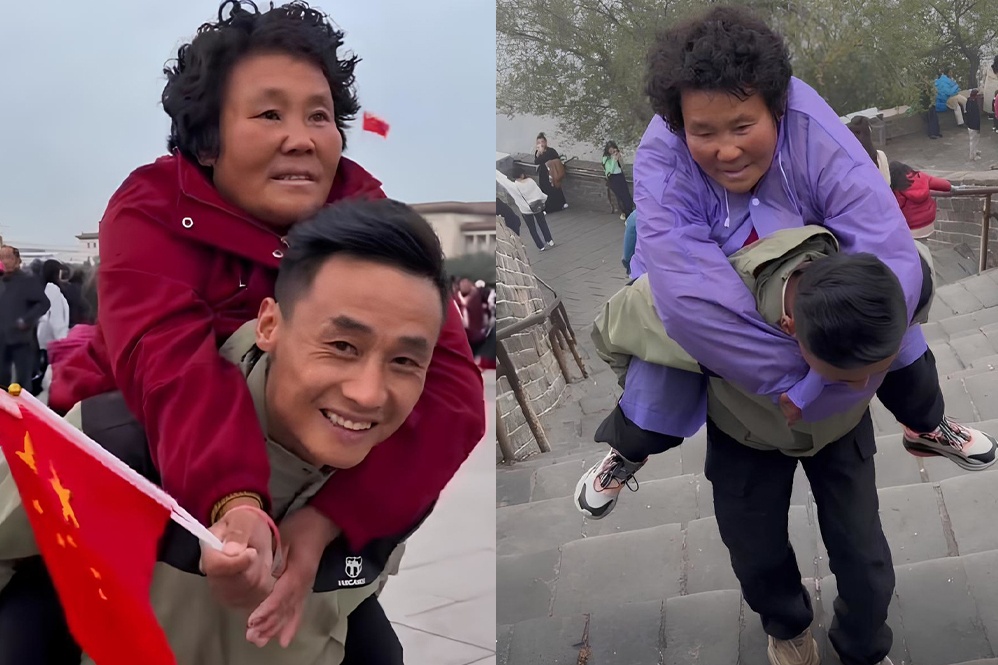 Ban het tai san, cong me bai liet di du lich khap Trung Quoc hinh anh