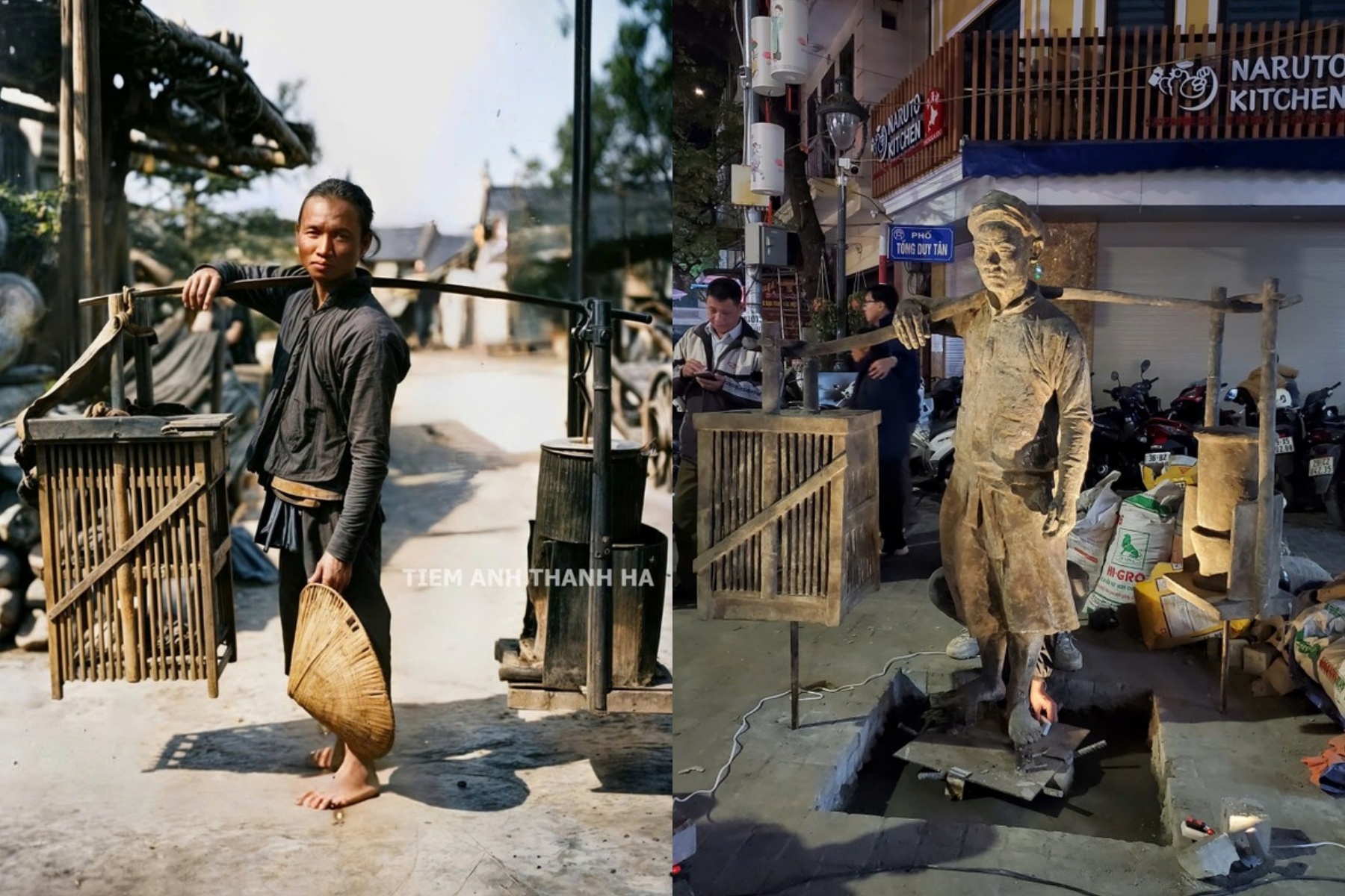 Ha Noi dat tuong nguoi ganh pho tai 'pho dem' Tong Duy Tan hinh anh