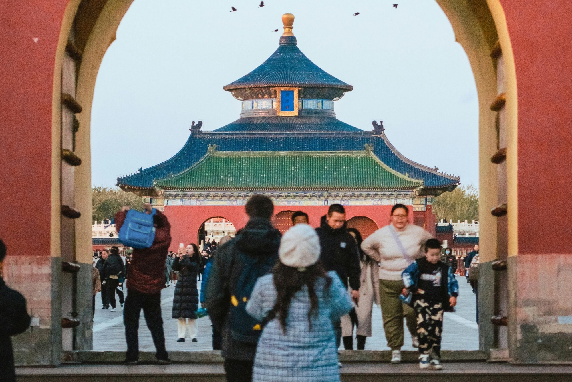 Du lich Trung Quoc bat ngo ron rang mua thap diem hinh anh