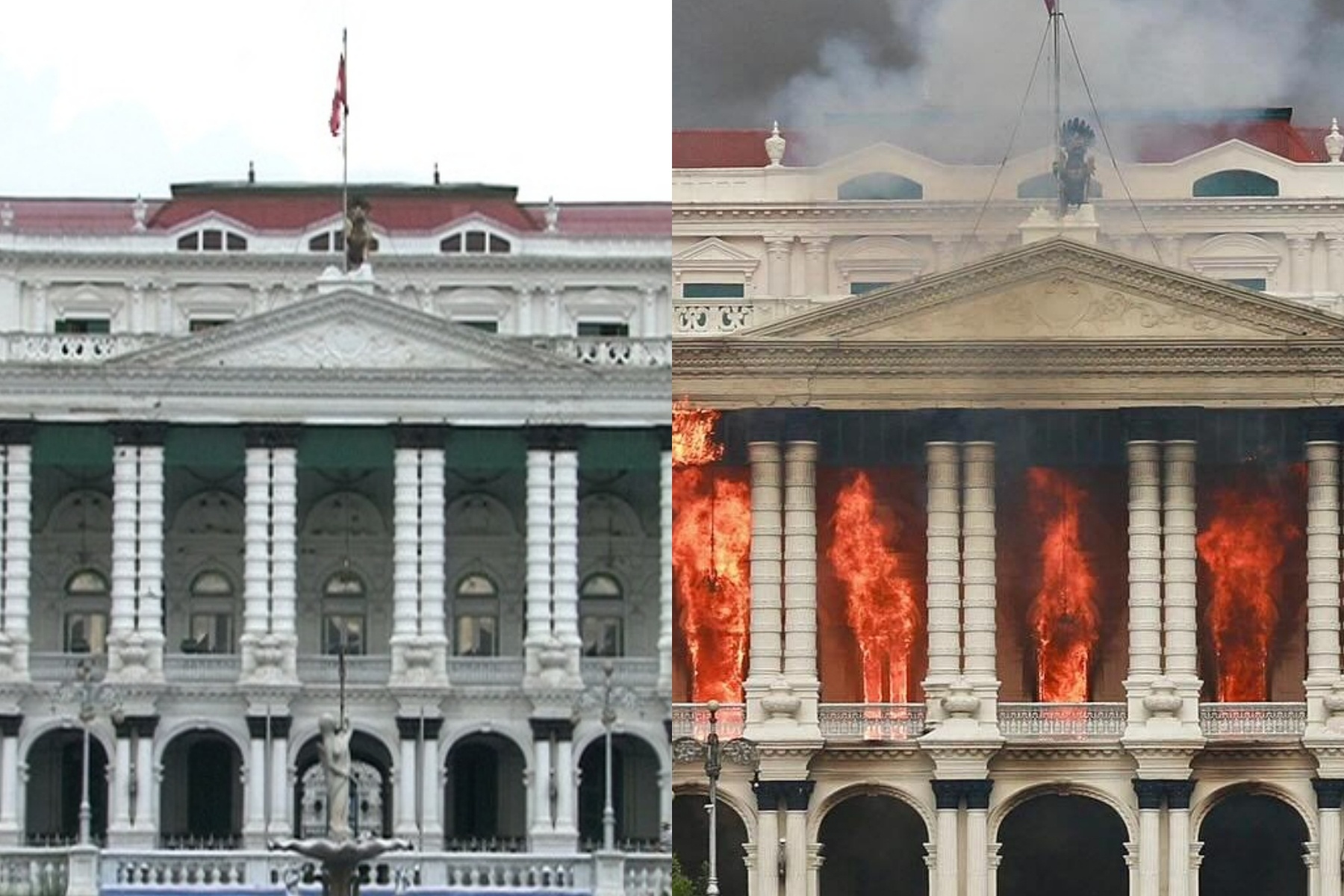 Nhung cong trinh bieu tuong cua Nepal truoc va sau bieu tinh hinh anh