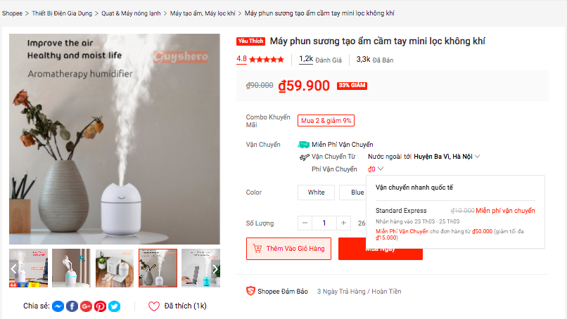 gian hang quoc te tren san thuong mai dien tu Viet Nam anh 1