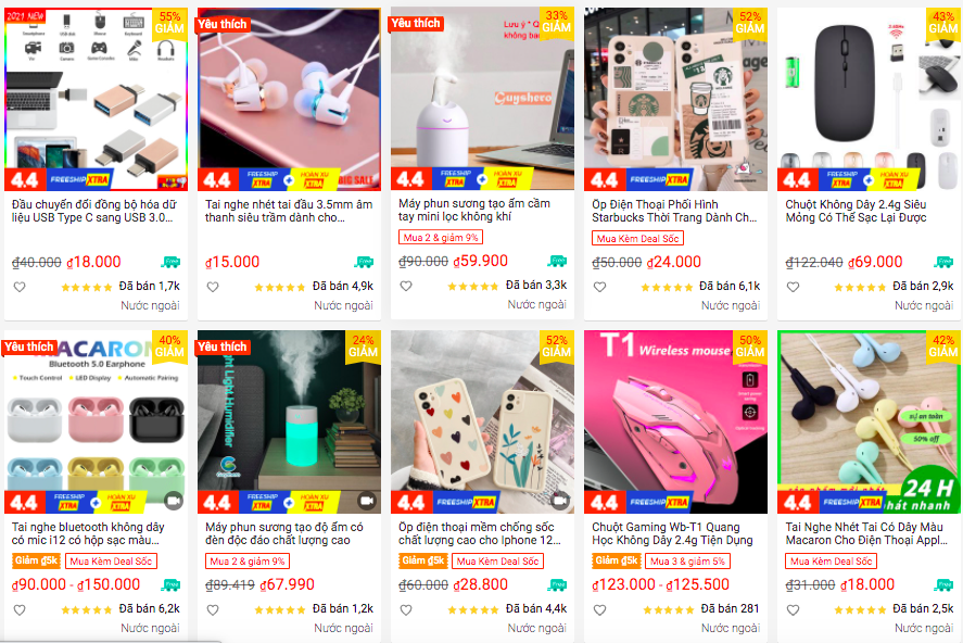 gian hang quoc te tren san thuong mai dien tu Viet Nam anh 3