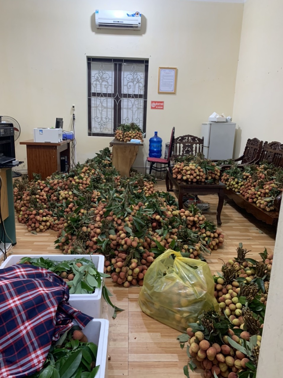 Quản lý thị trường bán vải thiều ảnh 3 Quan ly thi truong ban vai thieu anh 3