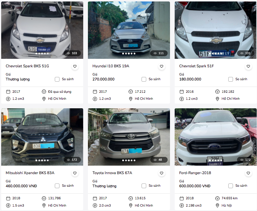 ngan hang thanh ly o to anh 1