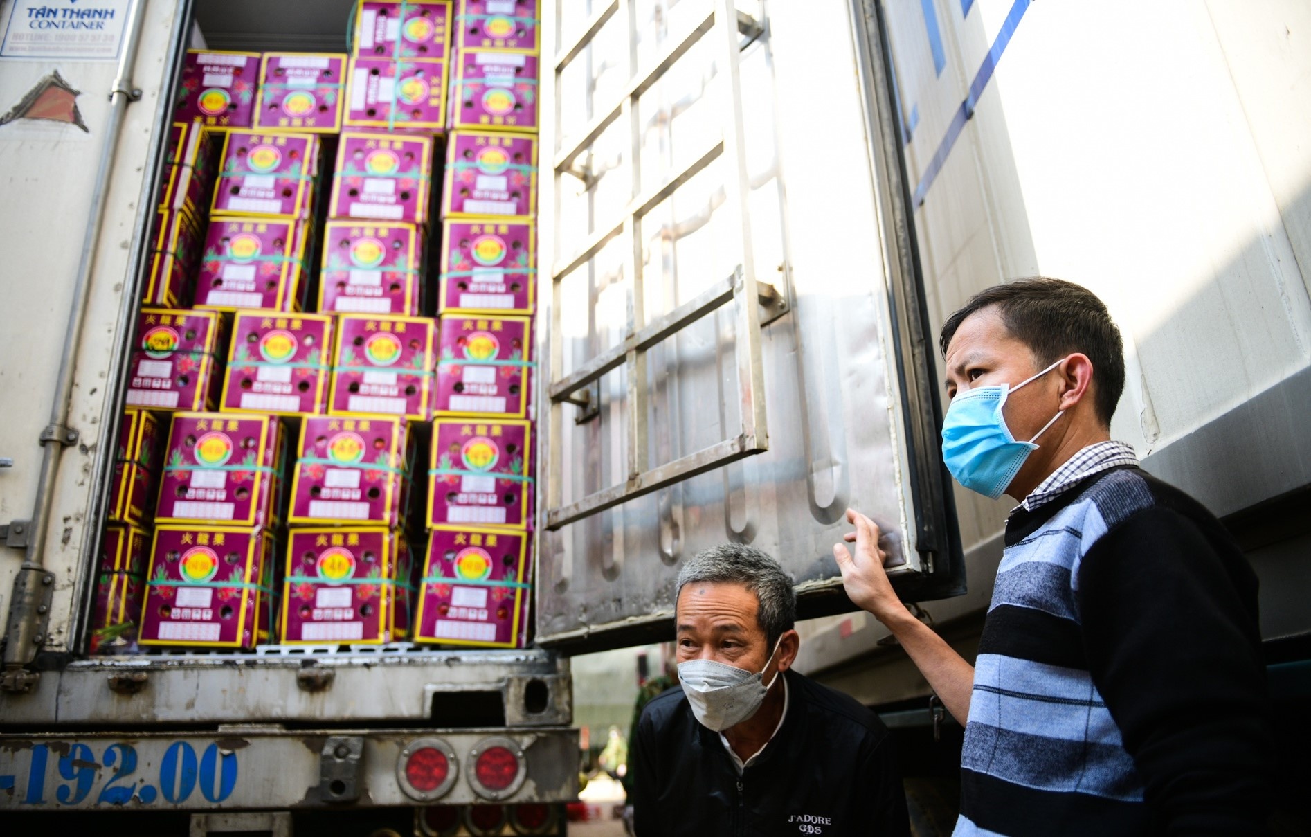 Thanh long duoc xuat khau tro lai qua cua khau Lao Cai hinh anh