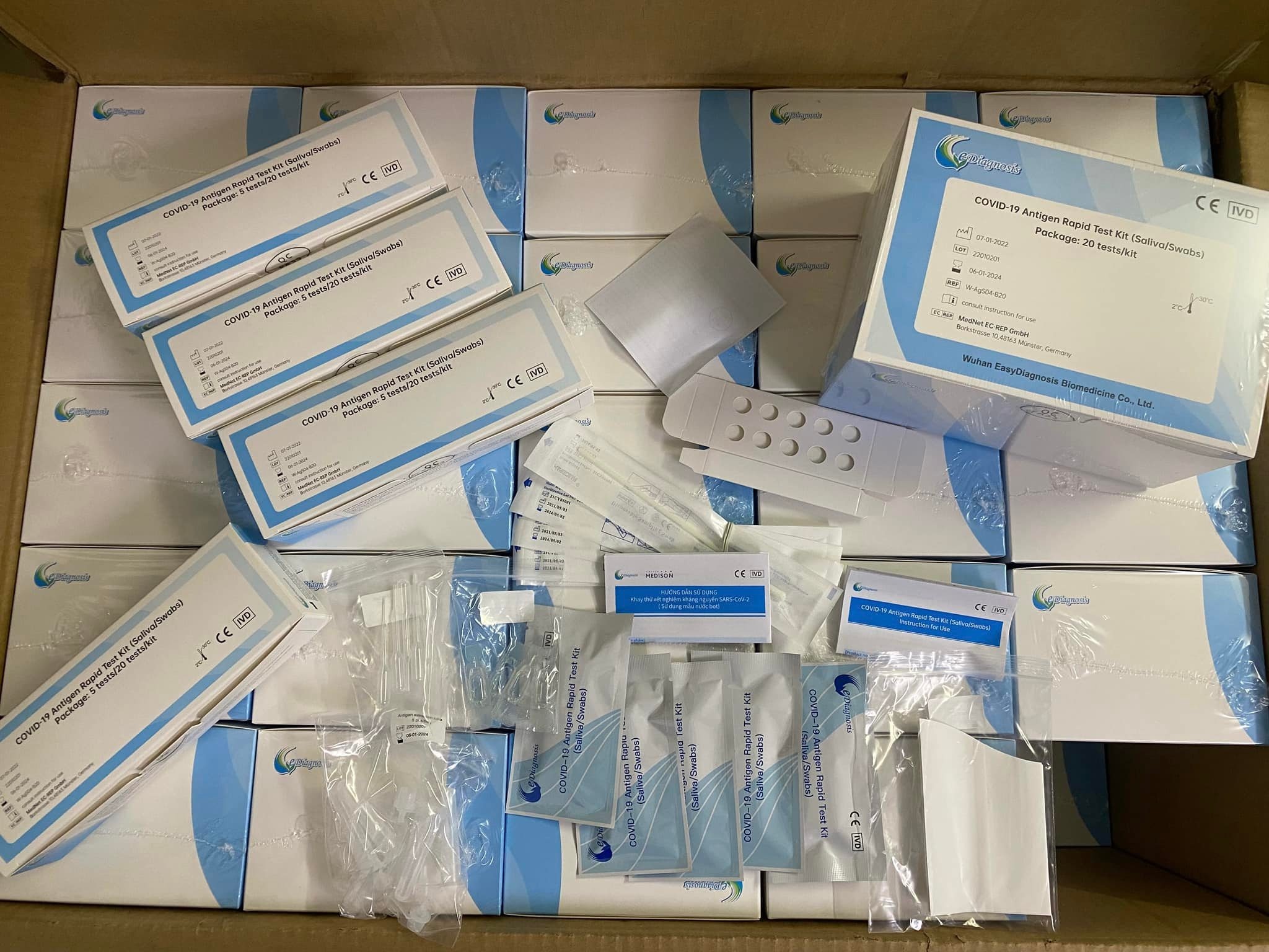 Phat hien gan 8.500 kit test Covid-19 nhap lau tu Trung Quoc hinh anh